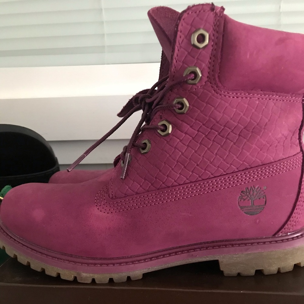 Magenta Timberland Boots